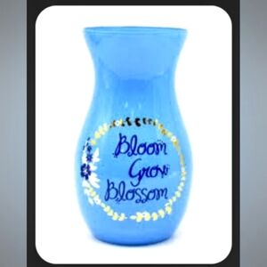 Beautiful Blue Vintage Bloom Grow Blossom Vase - Proflowers
